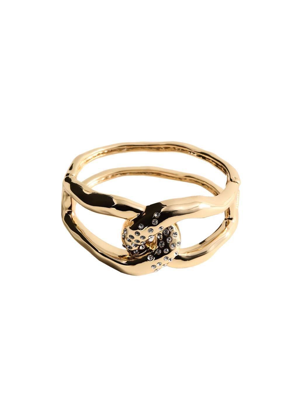 Gold Brilliant Intertwined Bracelet, Gold, large image number 2