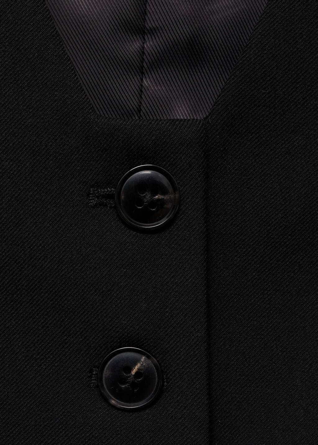 Black Suit Waistcoat, , large image number 2