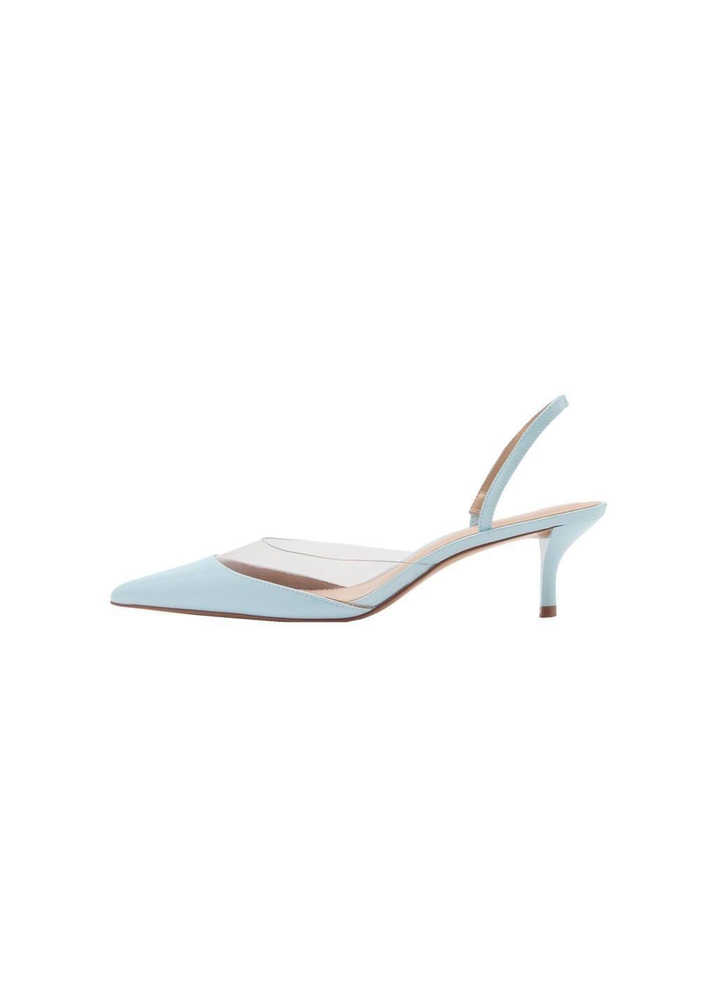 Blue Heeled Shoes With Vinyl Panel, , large image number 3