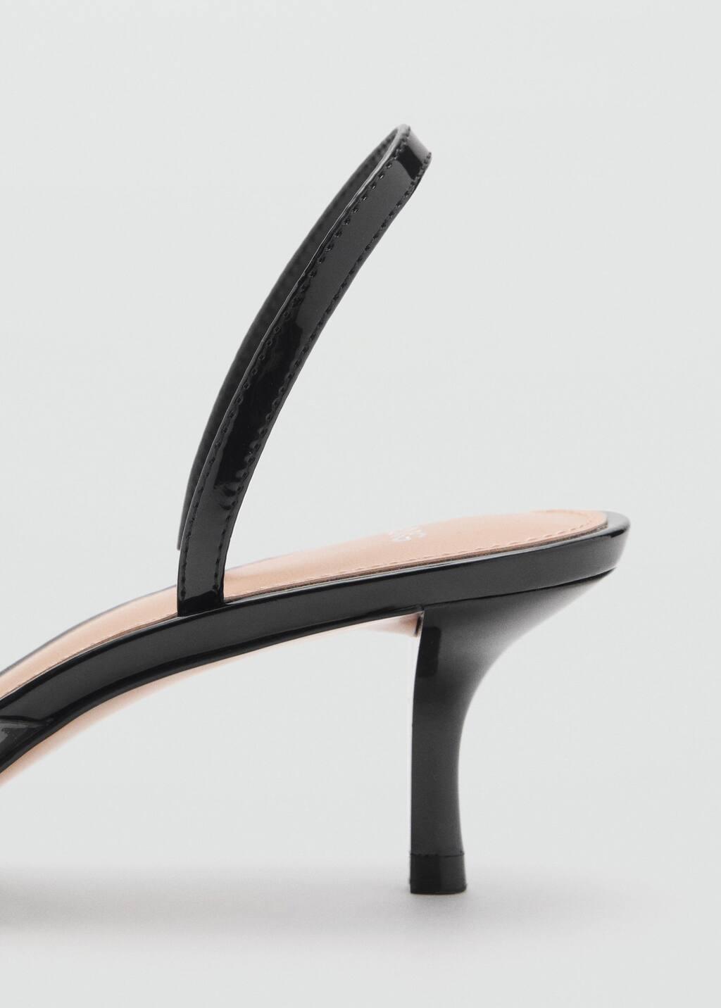 Black Heeled Shoes With Vinyl Panel, , large image number 1