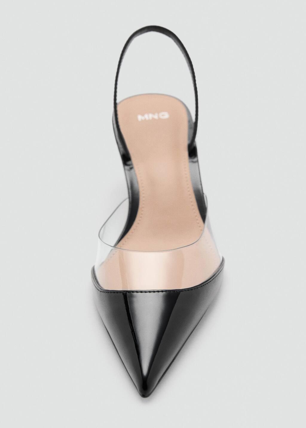 Black Heeled Shoes With Vinyl Panel, , large image number 4