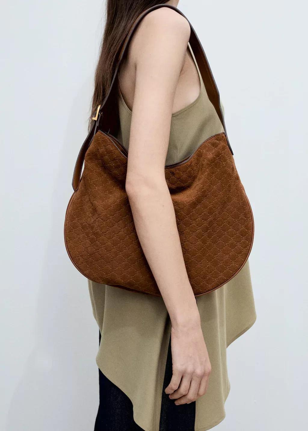 Khaki Asymmetrical Lyocell Top, , large image number 4