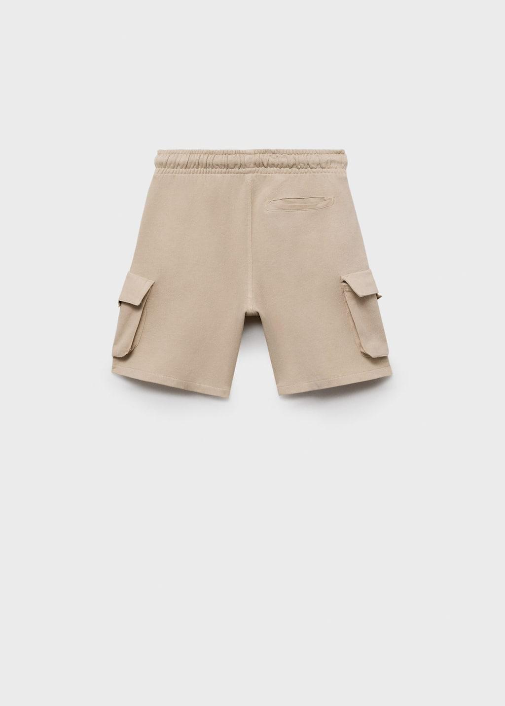 LIGHT BEIGE Drawstring cargo Bermuda shorts, Kids Boy, , large image number 1