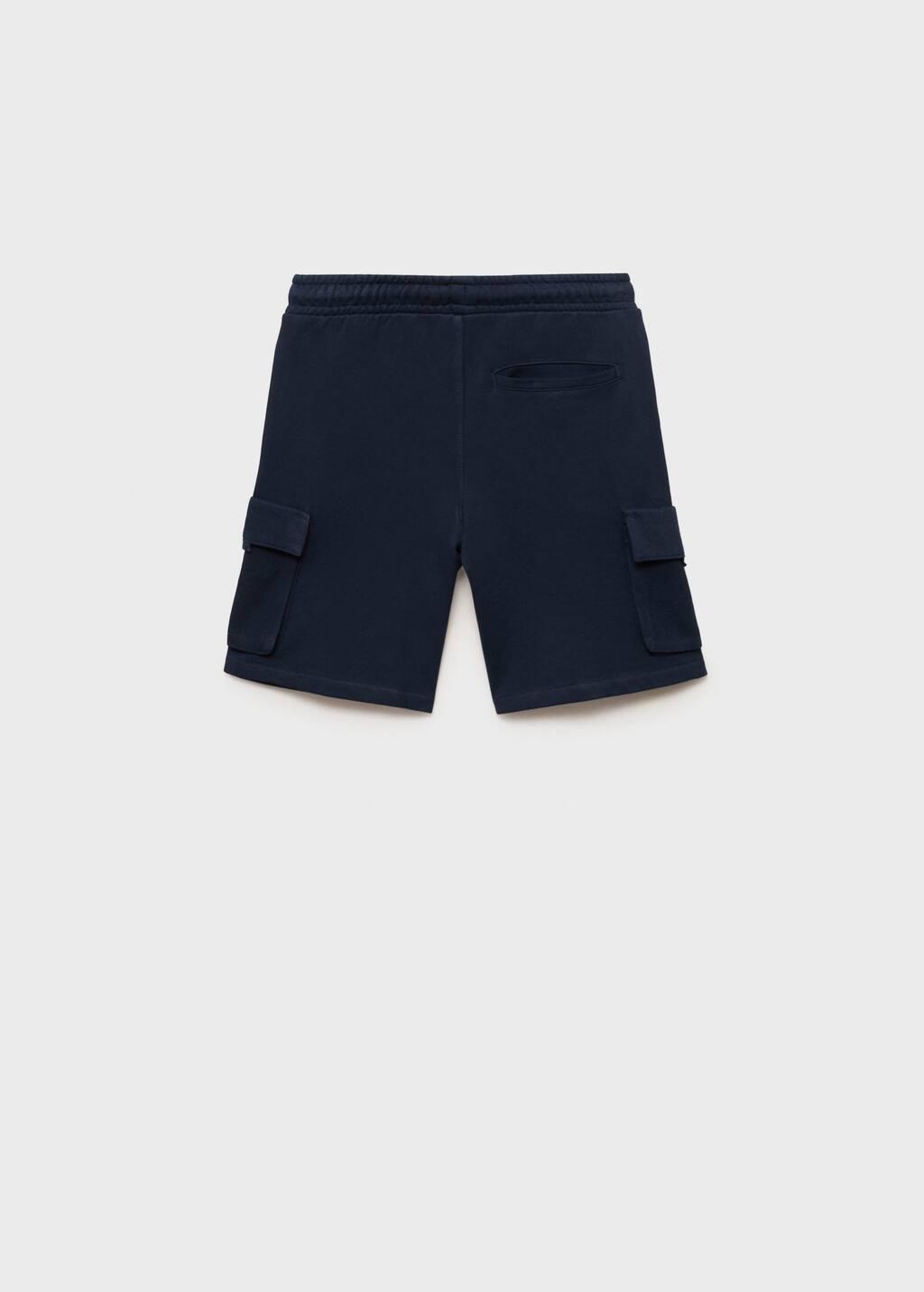 NAVY Drawstring cargo Bermuda shorts, Kids Boy, , large image number 3