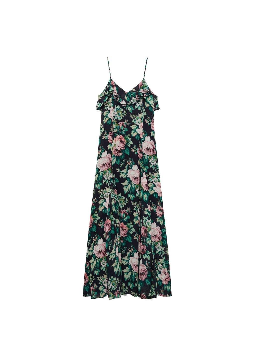 Black Floral Slip Maxi Dress, , large image number 2