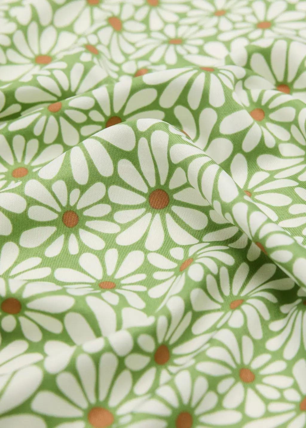Mini-flower Floral Print Scarf, , medium