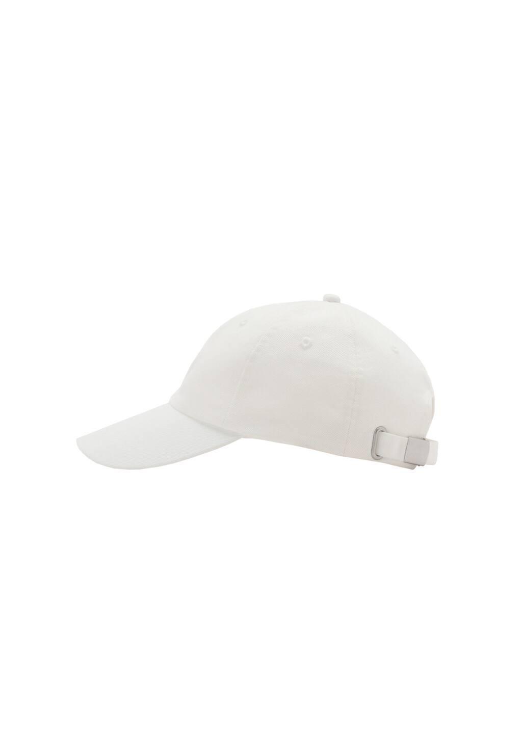 Beige Cotton Visor Cap, 0201_05, large image number 2