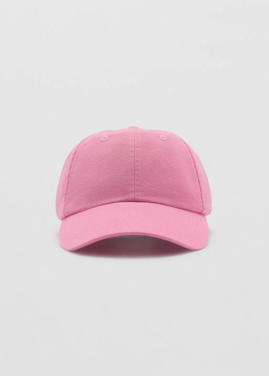 Pink Cotton Visor Cap, , medium