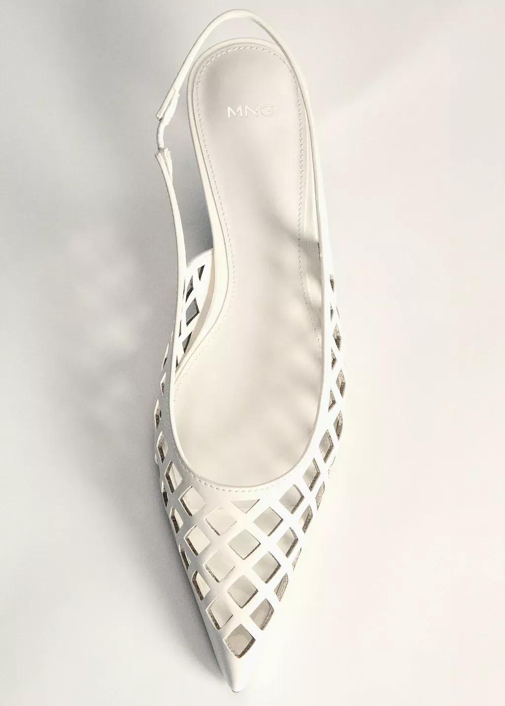 White Die-Cut Kitten Shoes, , large image number 4