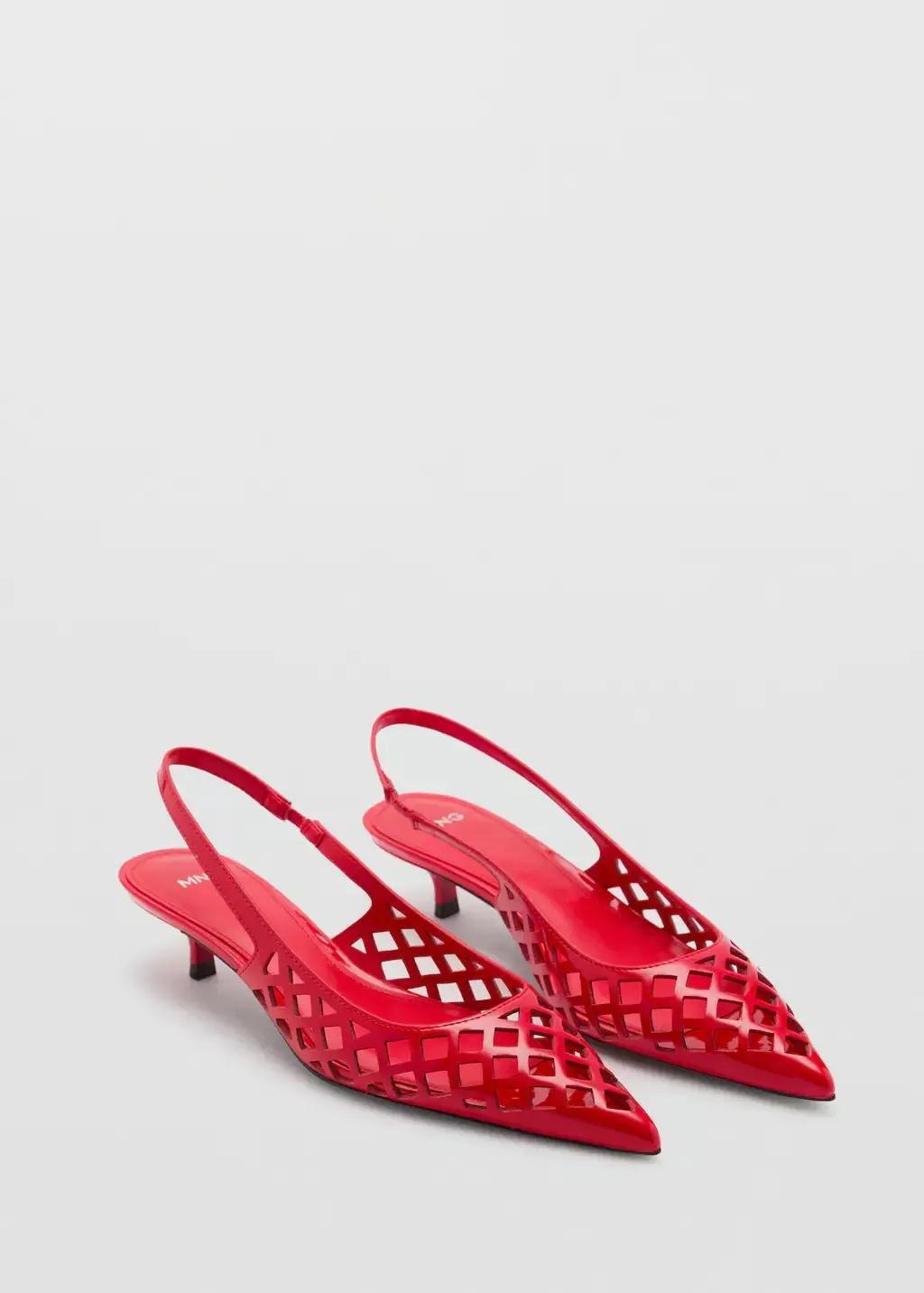 Red Die-Cut Kitten Shoes, , large image number 0