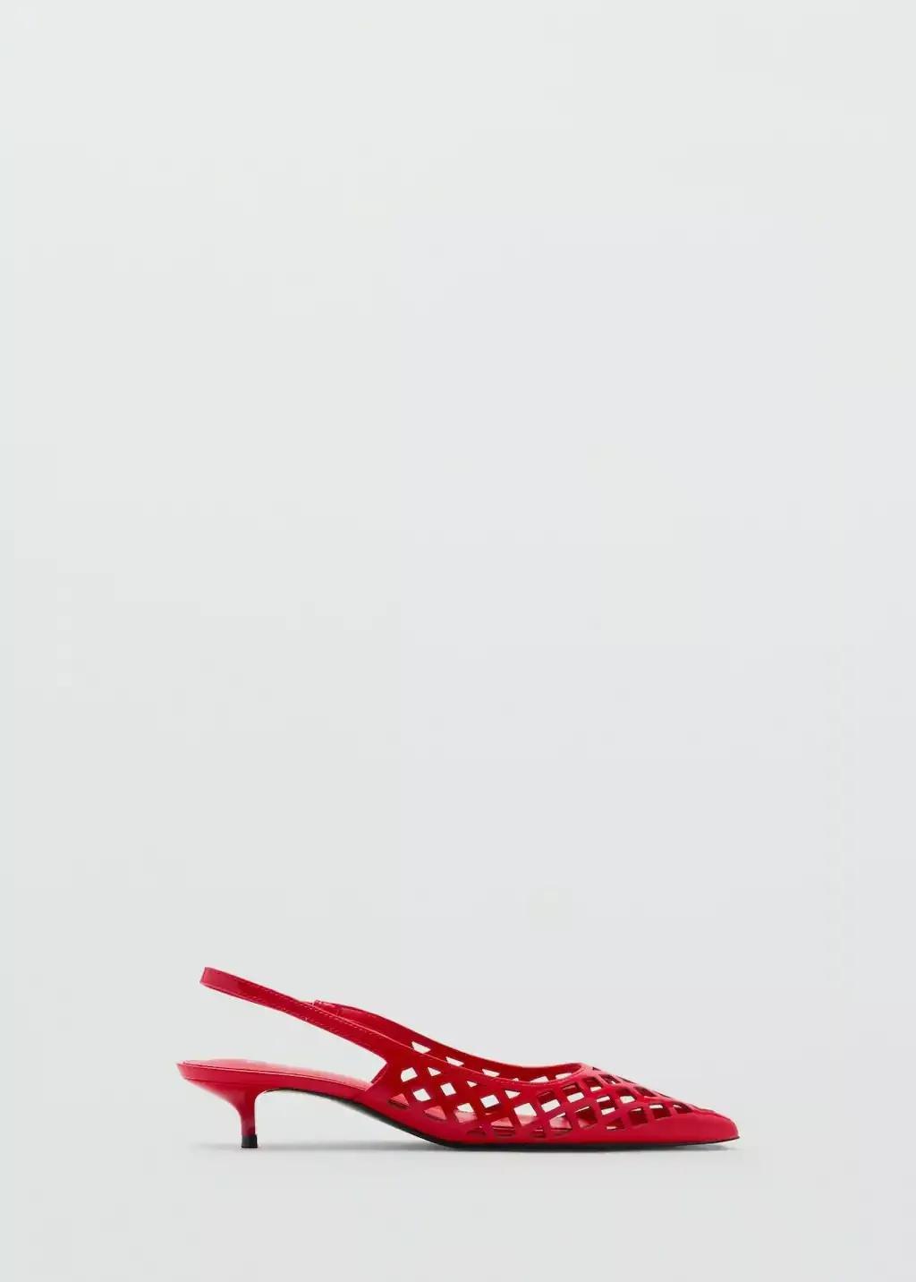 Red Die-Cut Kitten Shoes, , large image number 3