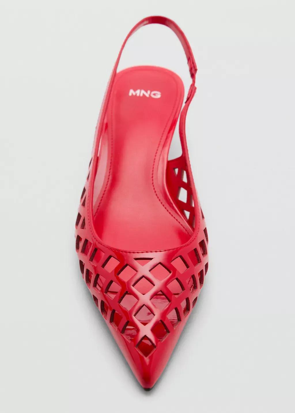 Red Die-Cut Kitten Shoes, , large image number 4