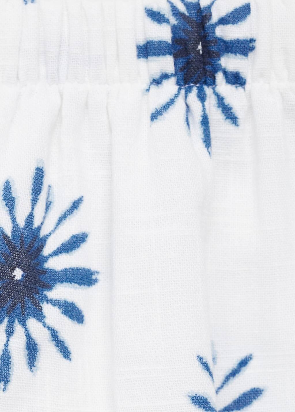 White Printed Short Skirt, , large image number 2