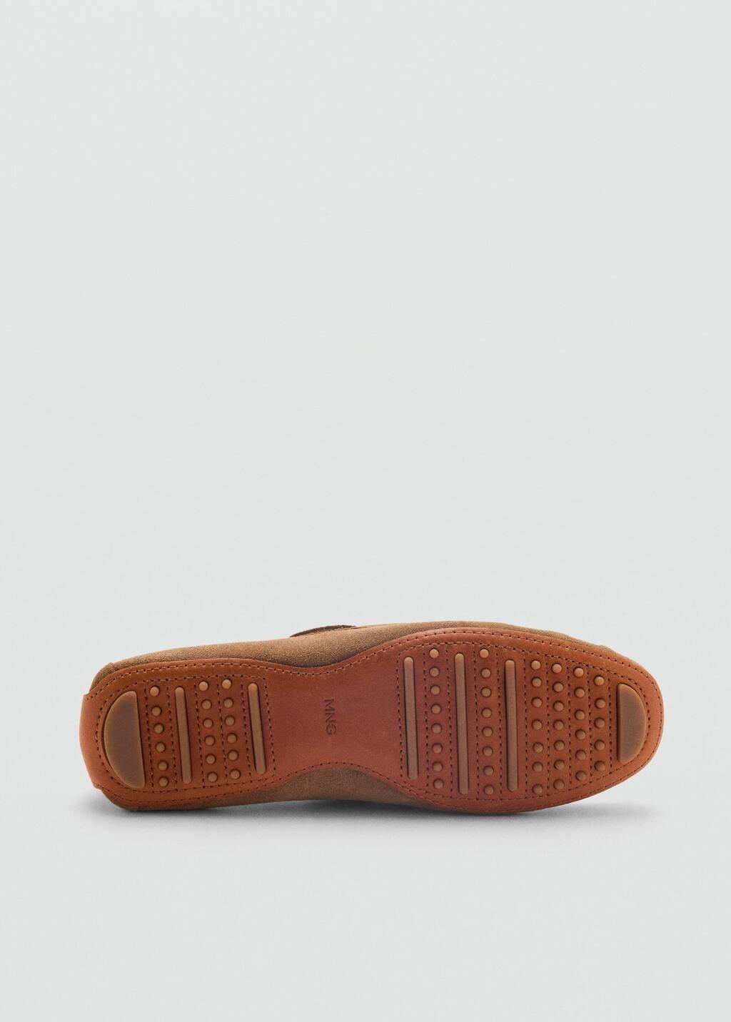 Brown Suede Boat Shoes With Laces, , large image number 4