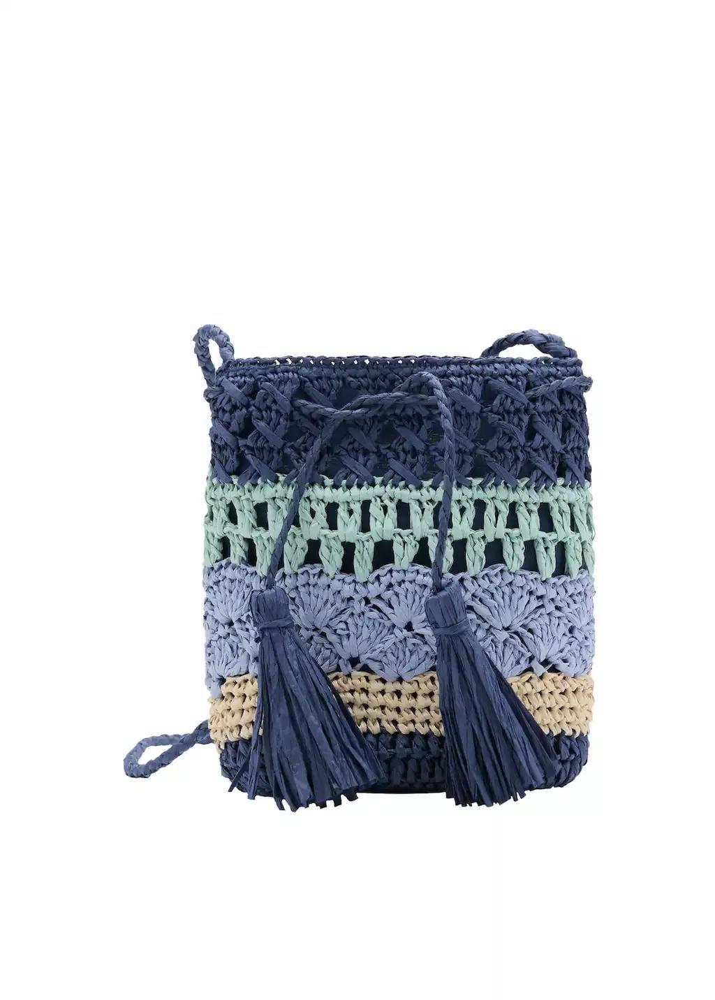 Navy Contrast Mini Bag, Kids Girl, Navy, large image number 3
