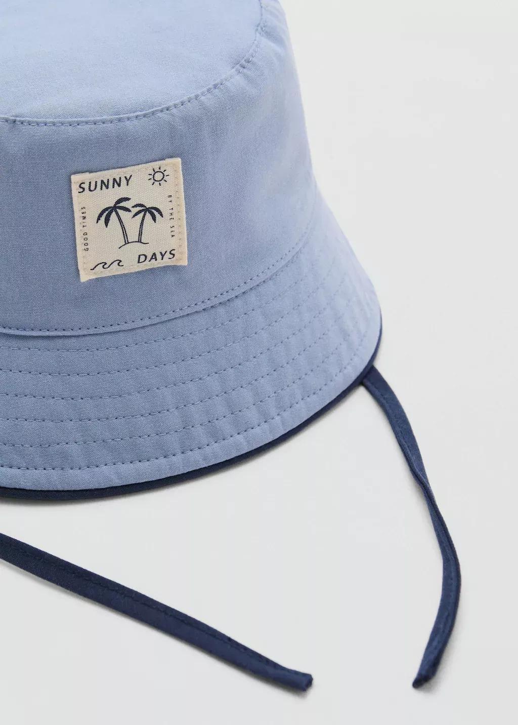 Blue Cotton Bucket Hat, , large image number 0