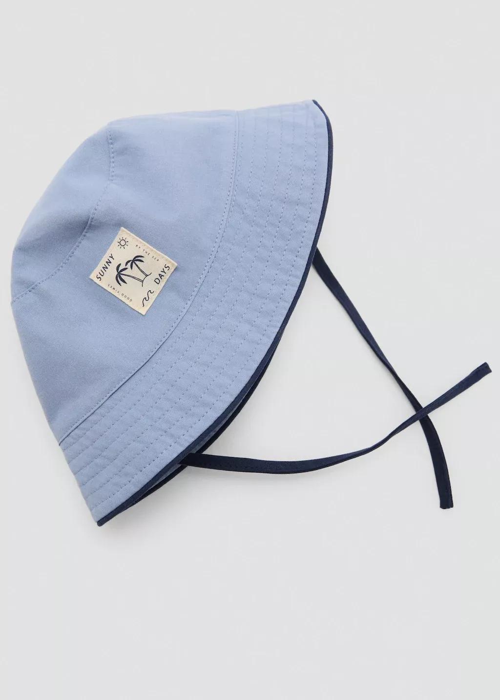 Blue Cotton Bucket Hat, , large image number 1