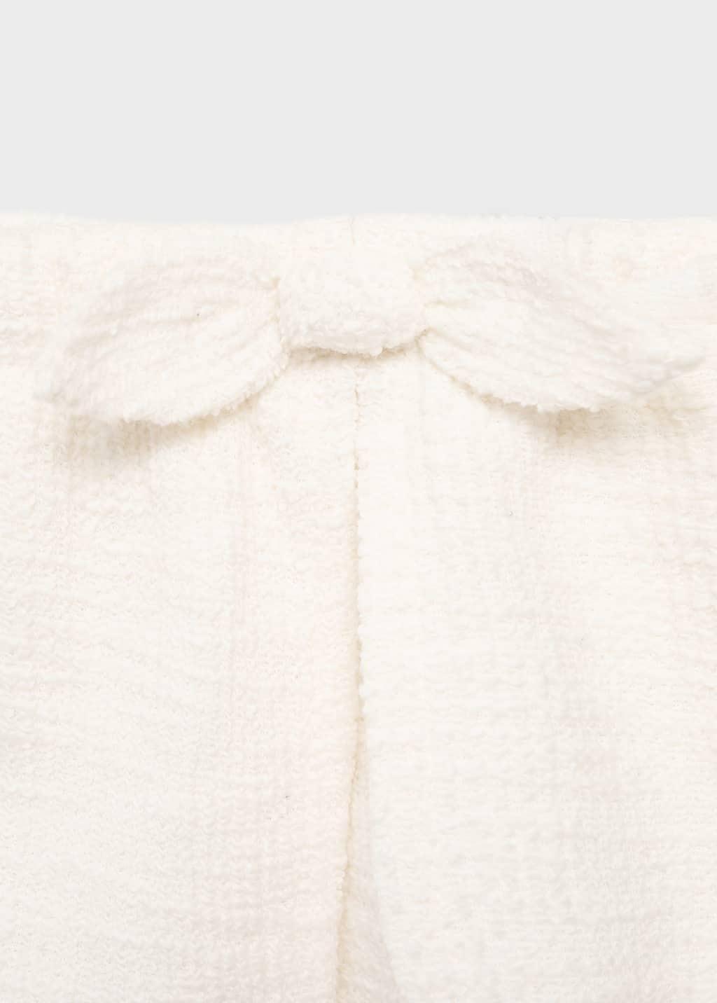 White Skort With Bow, Baby Girl, , large image number 4