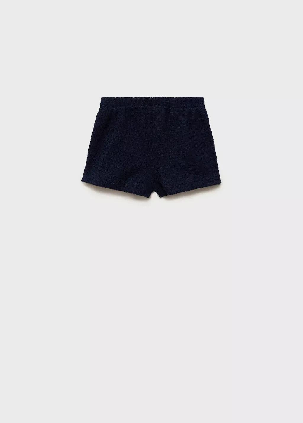 Navy Skort With Bow, Baby Girl, , large image number 1