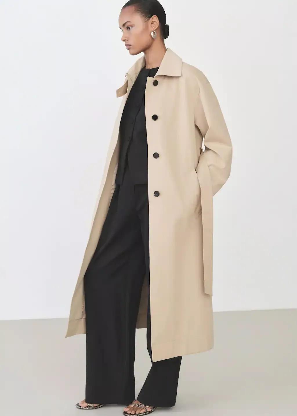 Black Plain Formal Trousers, , large image number 4