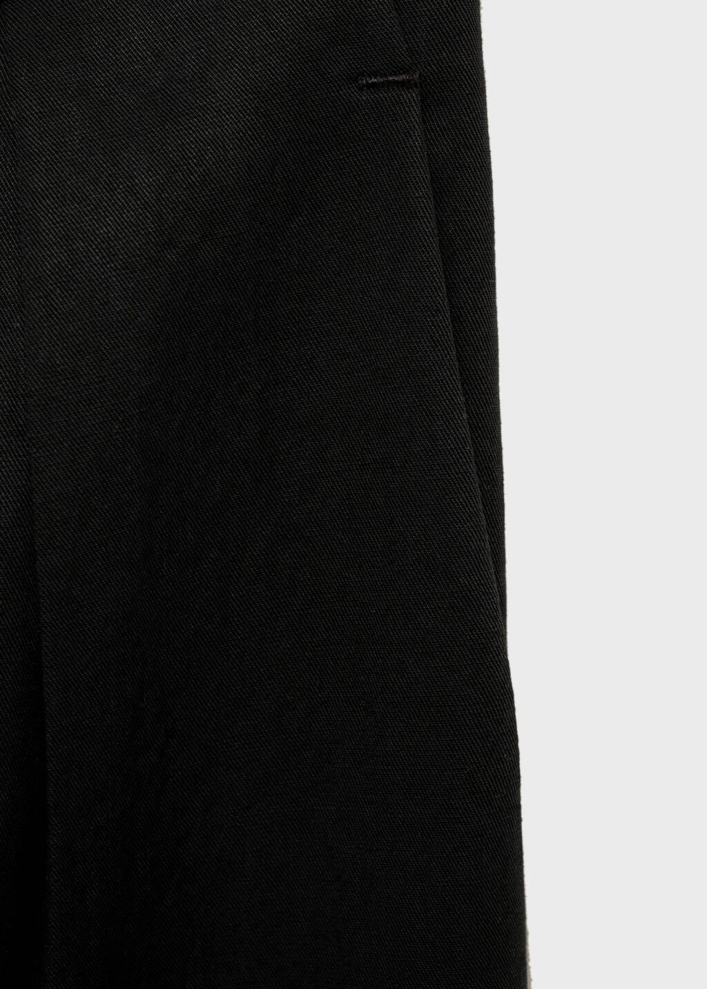 Black Plain Formal Trousers, , large image number 5