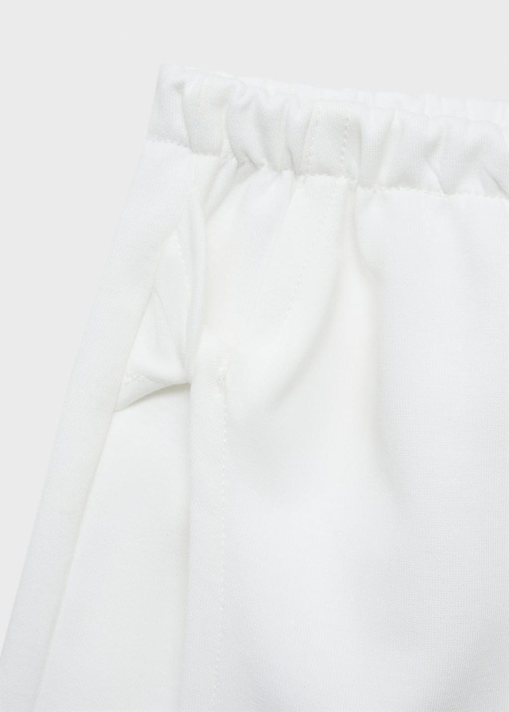 White Cotton Skort, Kids Girl, , large image number 2