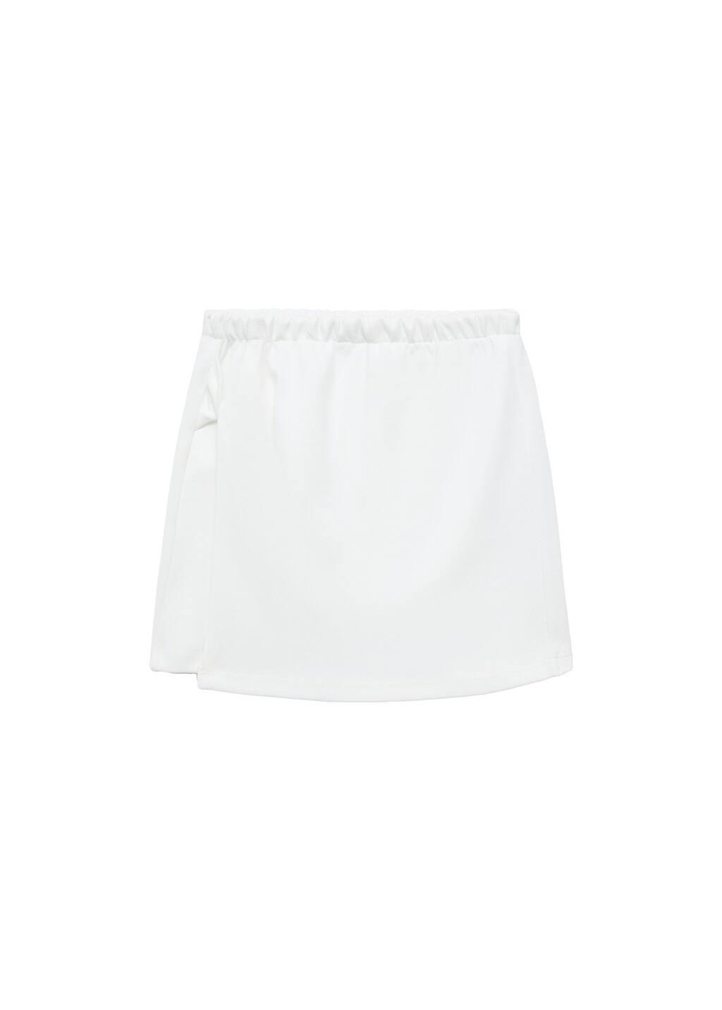 White Cotton Skort, Kids Girl, , large image number 3