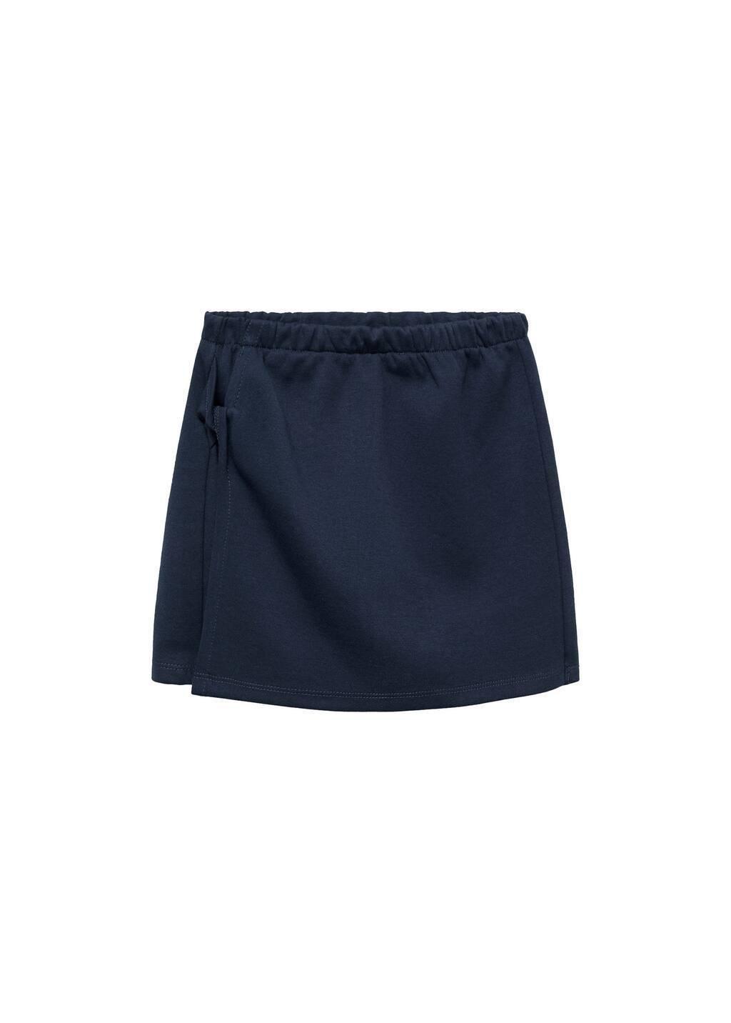 Navy Cotton Skort, Kids Girl, , large image number 3