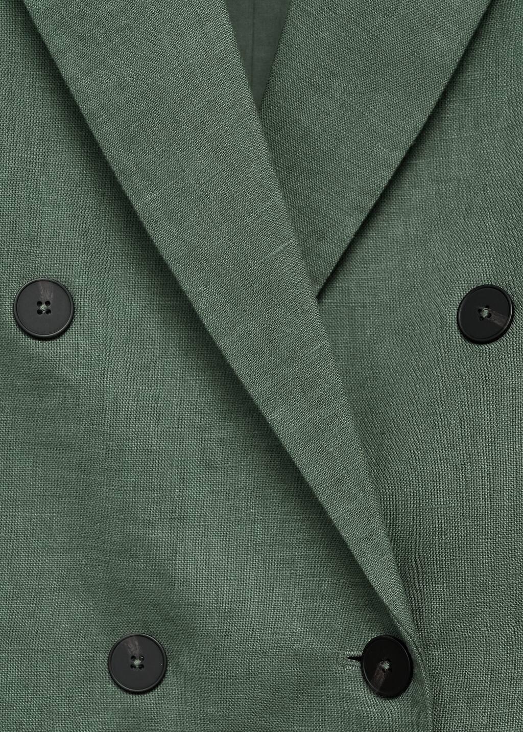 Green Linen Suit Jacket, , large image number 7