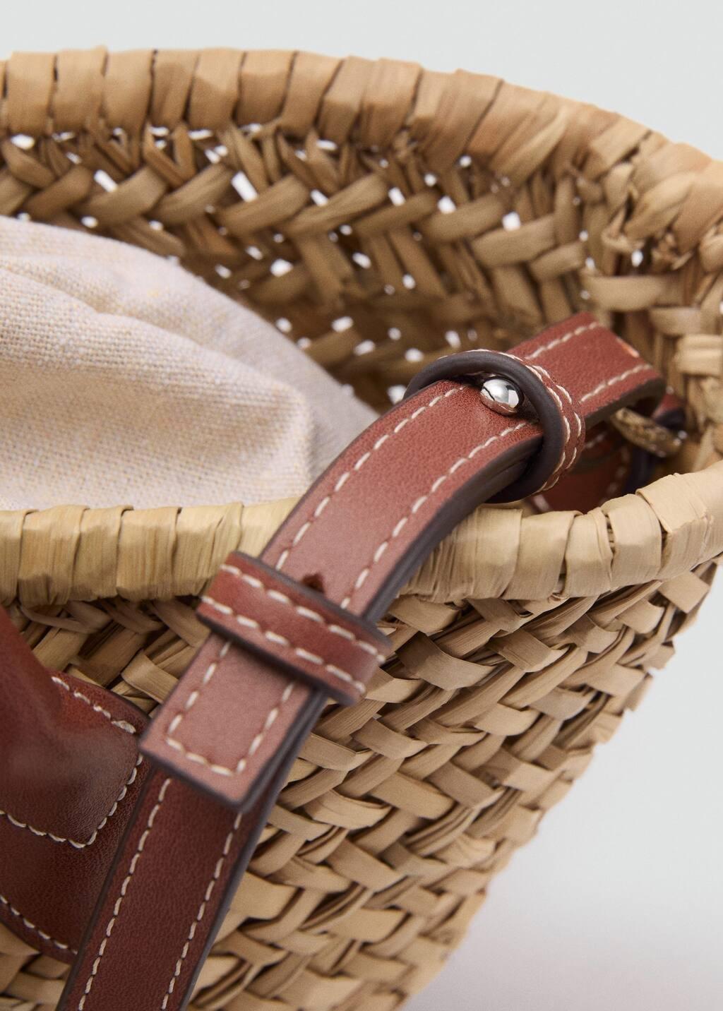 Brown Woven Handmade Basket, Medium Brown, large image number 1