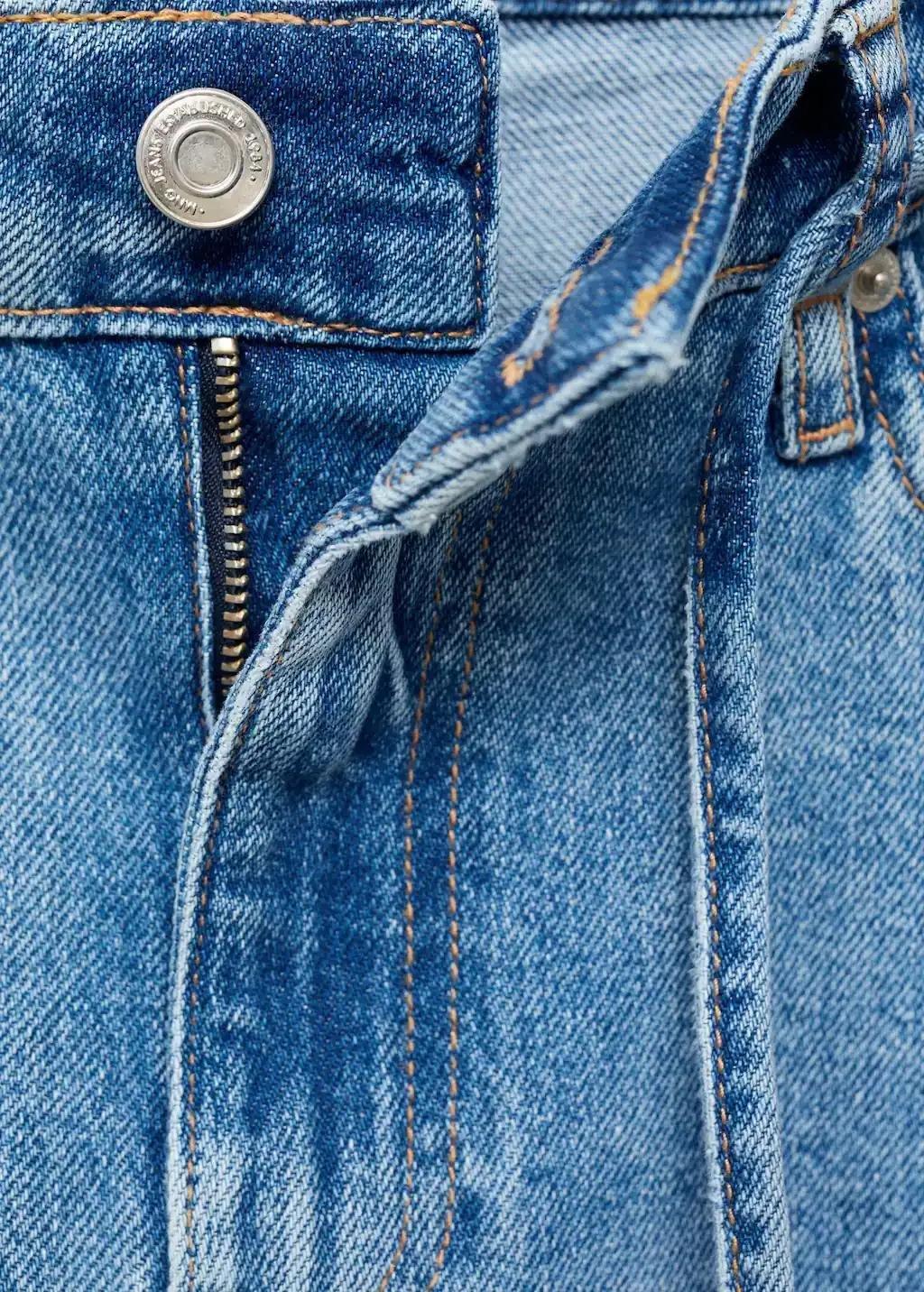 Blue Low-Rise Wideleg Jeans With Belt, , large image number 2