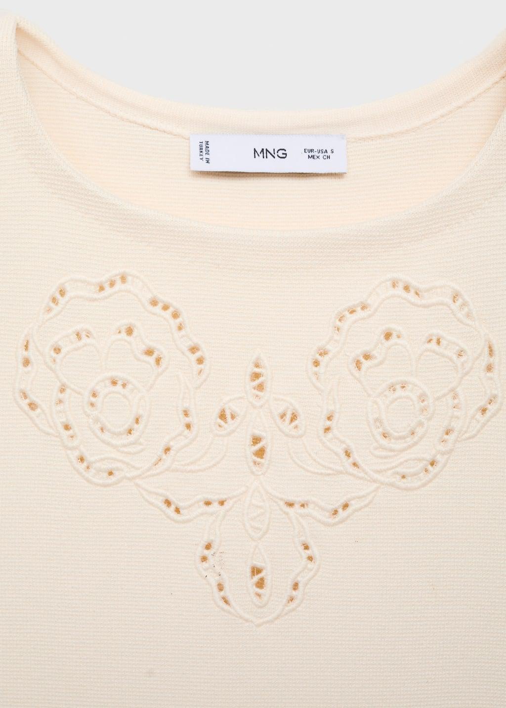 LIGHT BEIGE Knitted dress openwork details, , large image number 4
