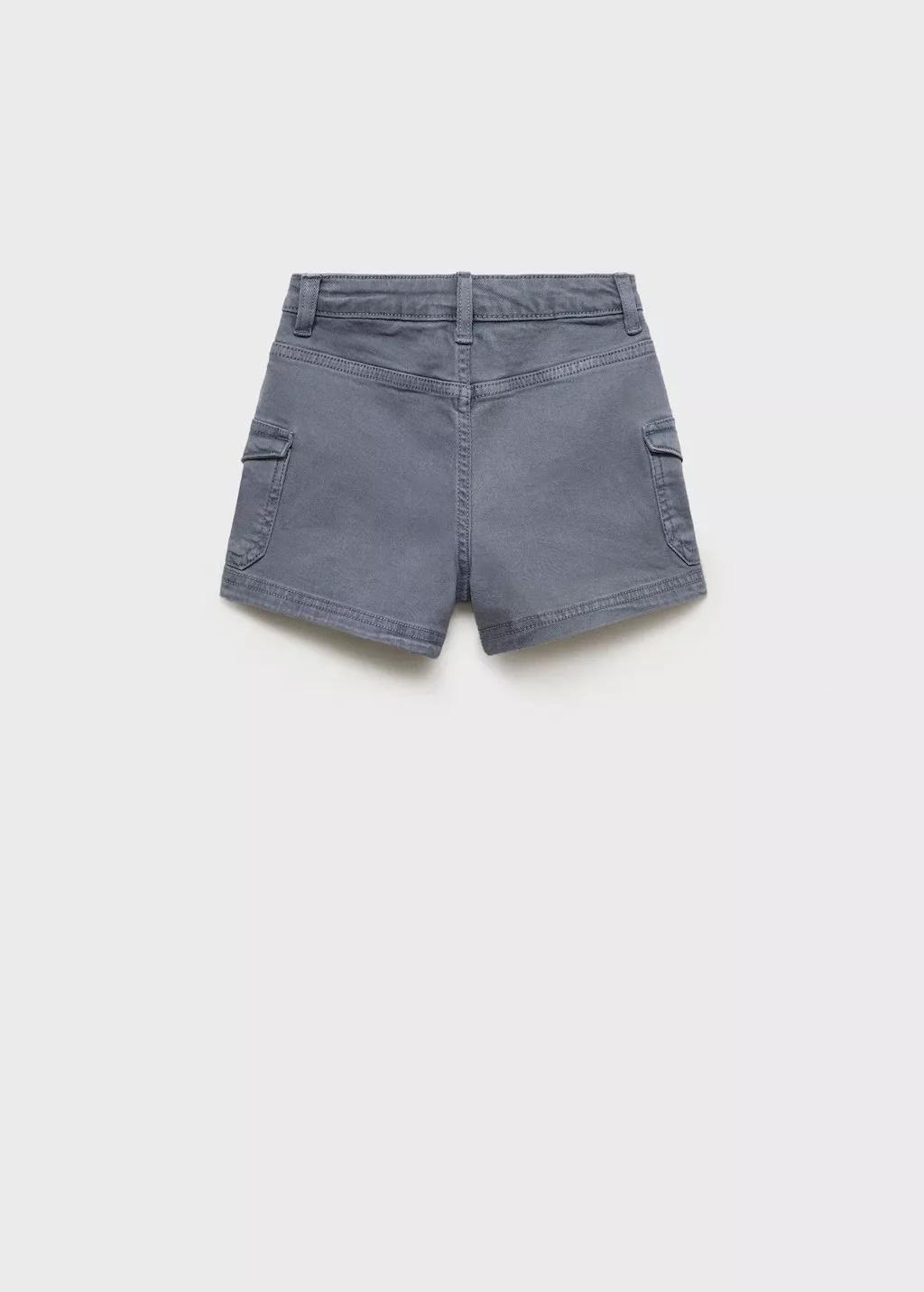 Blue Cargo Shorts, Kids Girl, , large image number 3