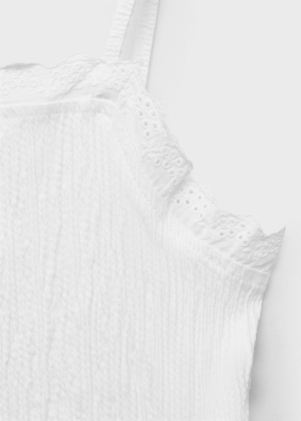 White Top With Swiss Embroidery Detail, Kids Girl, , large image number 1