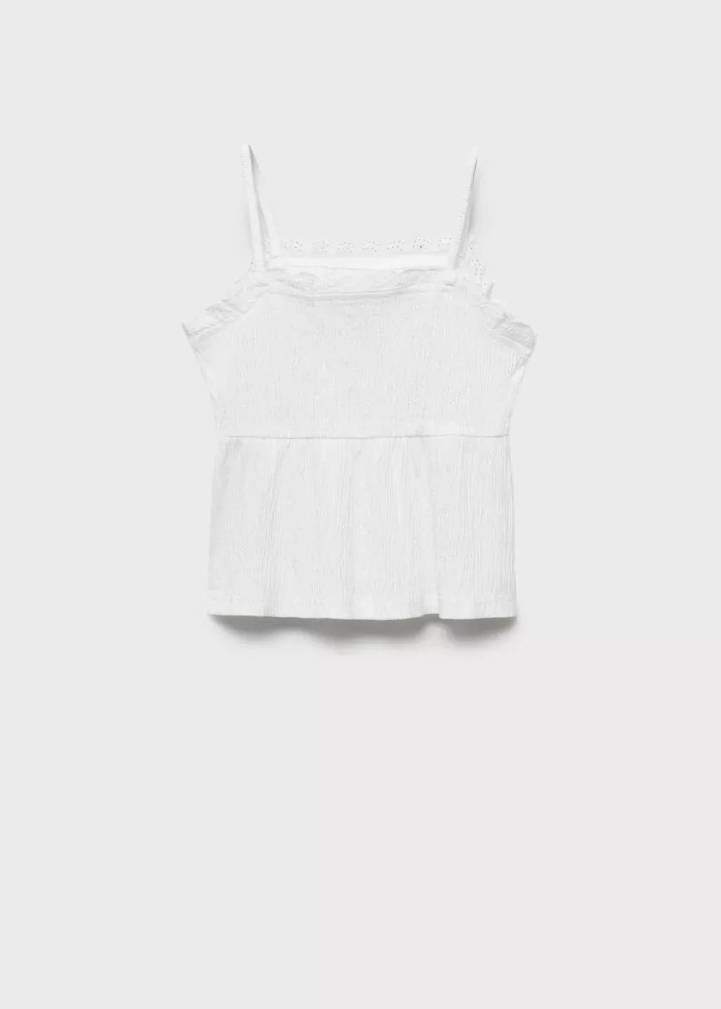 White Top With Swiss Embroidery Detail, Kids Girl, , large image number 2