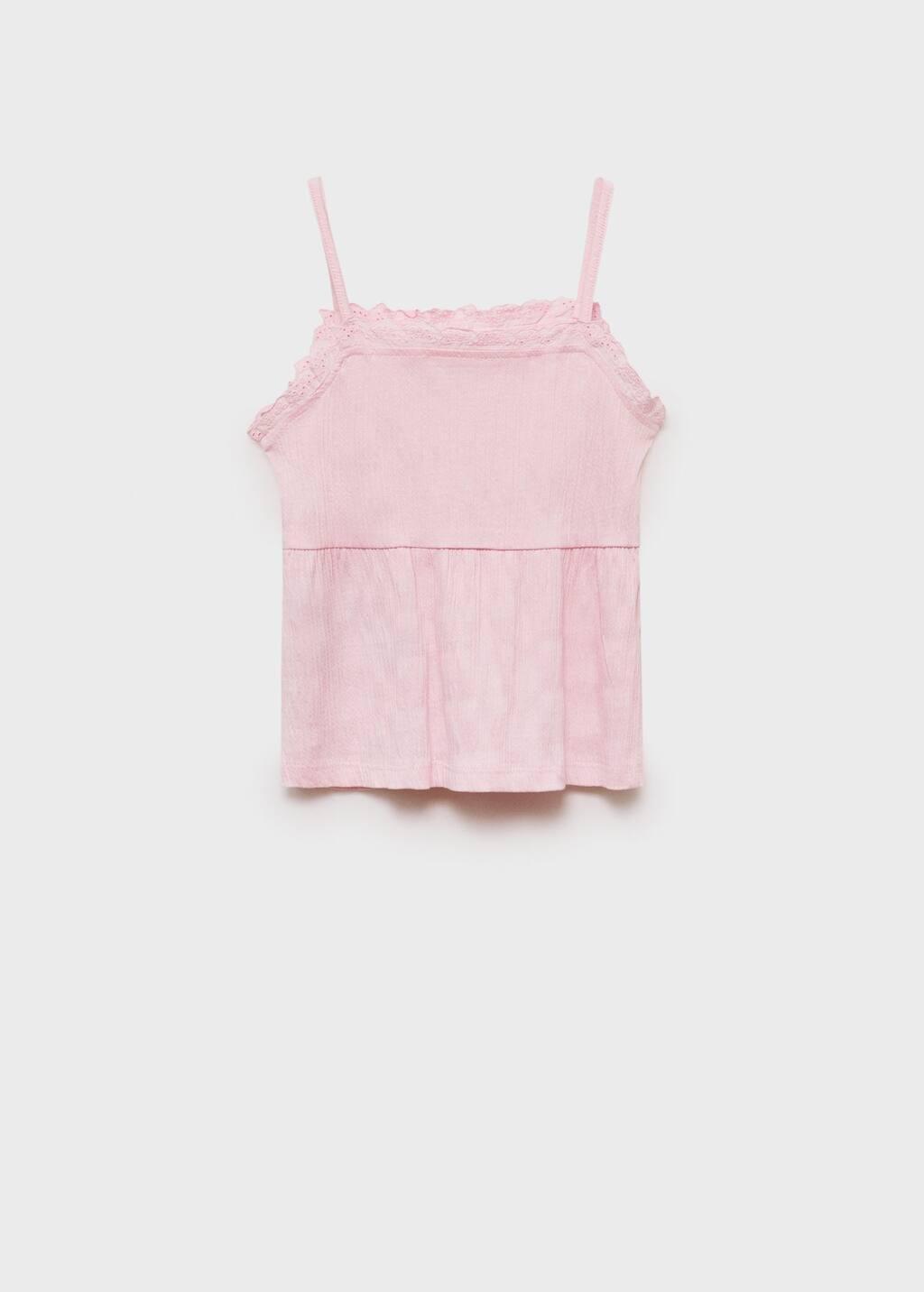 Pink Top With Swiss Embroidery Detail, Kids Girl, , large image number 4