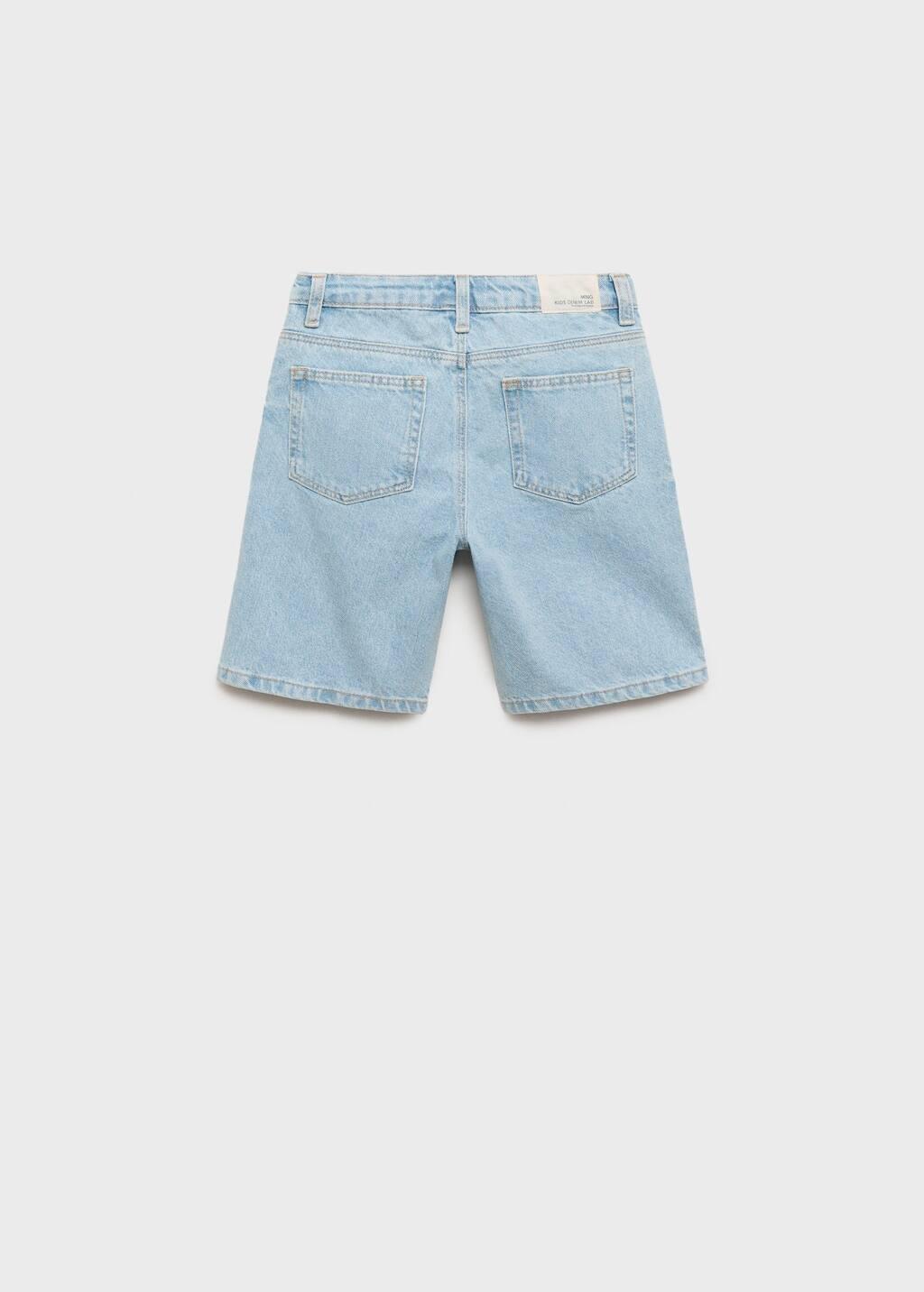 Blue Denim Bermuda Shorts, Kids Boy, , large image number 0