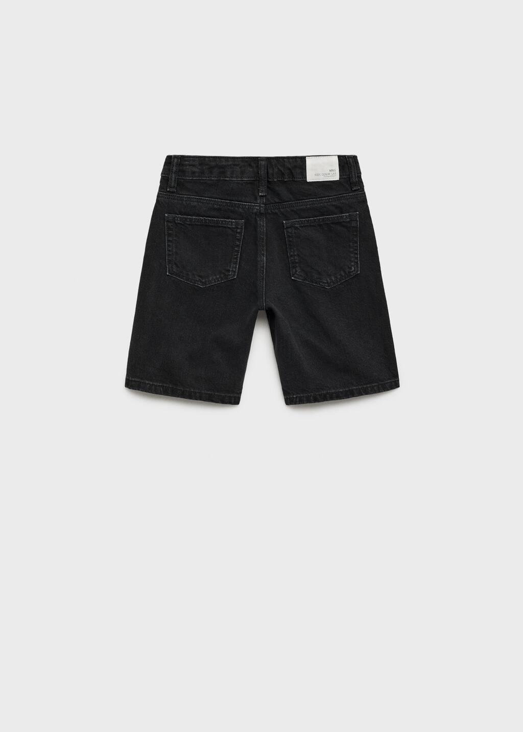 Grey Denim Bermuda Shorts, Kids Boy, , large image number 1