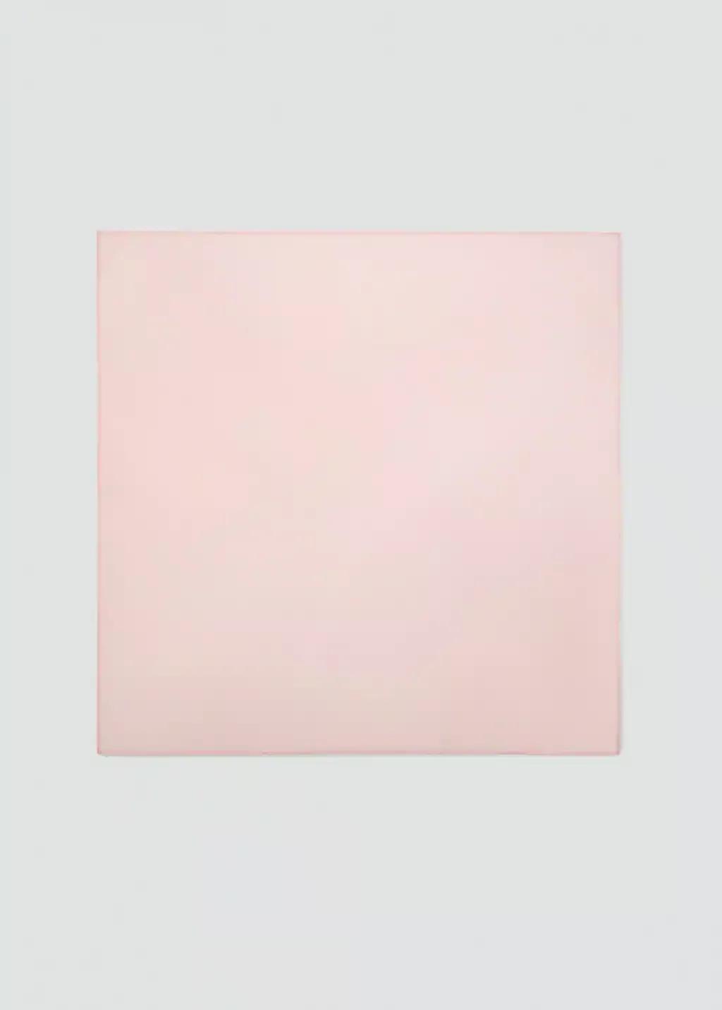 Pink Lt Pastel Plain Chiffon Scarf, Light-Pastel Pink, large image number 3