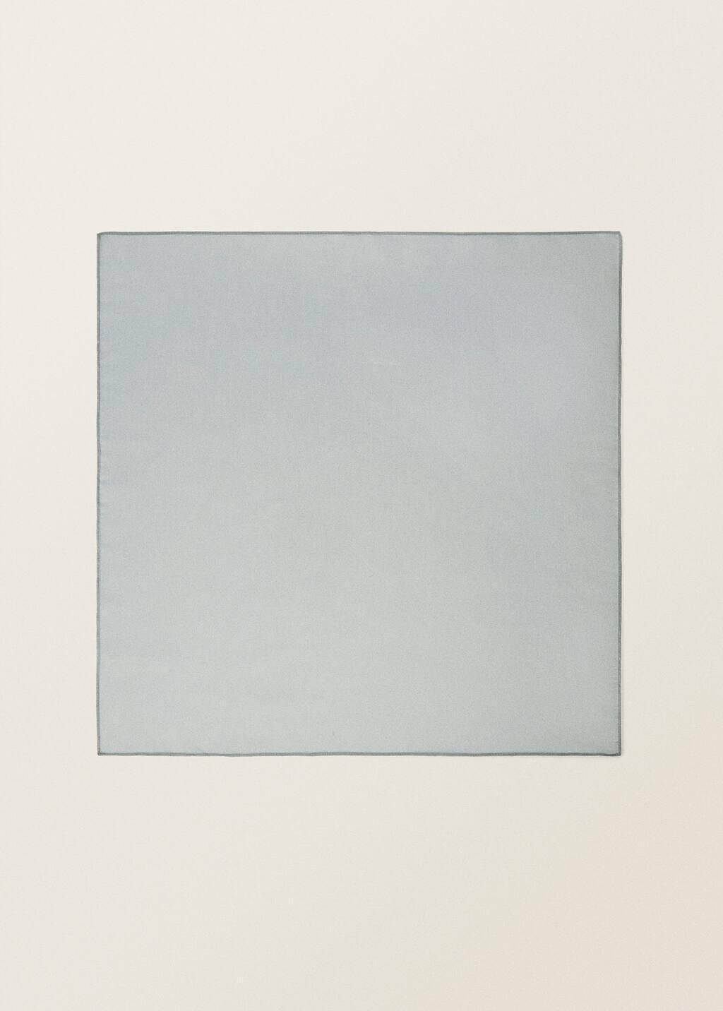 Grey Plain Chiffon Scarf, Grey, large image number 3