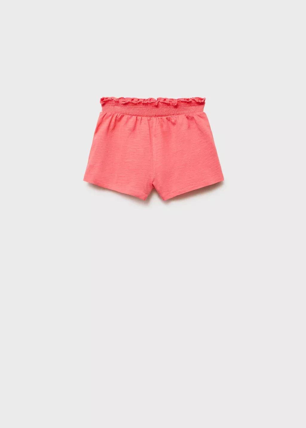 Red Ruffled Shorts, Baby Girl, , large image number 0