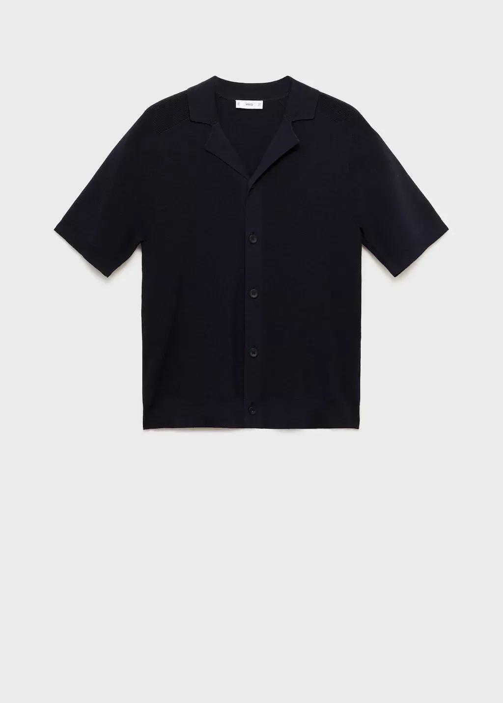 NAVY Fine knit shirt, , large image number 3