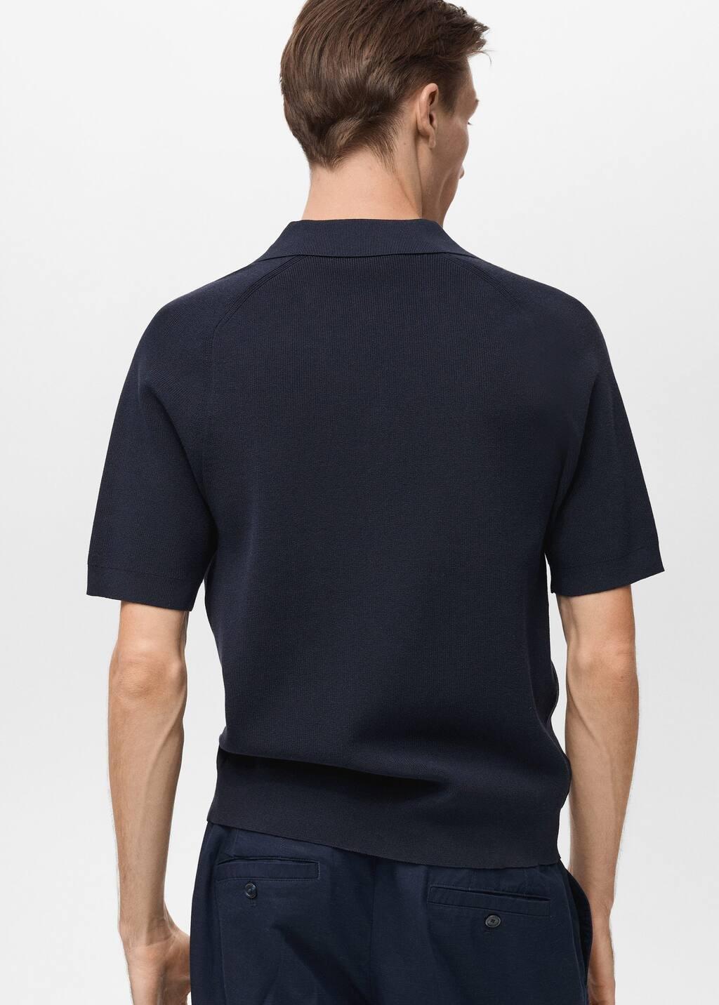 NAVY Fine knit shirt, , large image number 5
