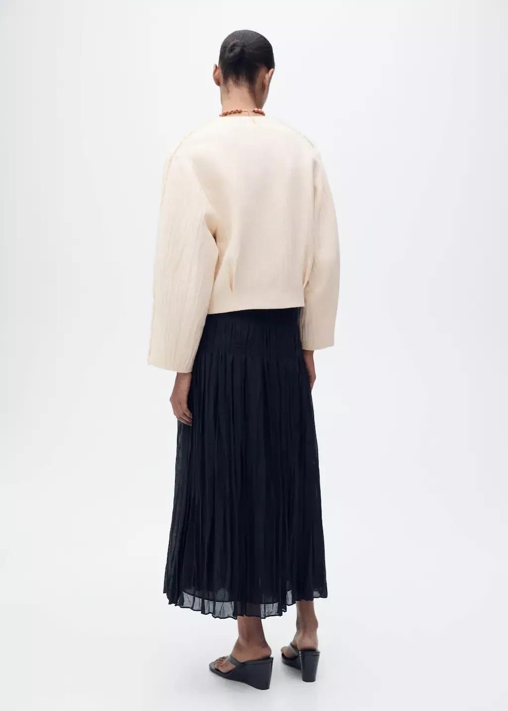 Brown Lt Pastel Oversized Cotton Jacket, , large image number 6