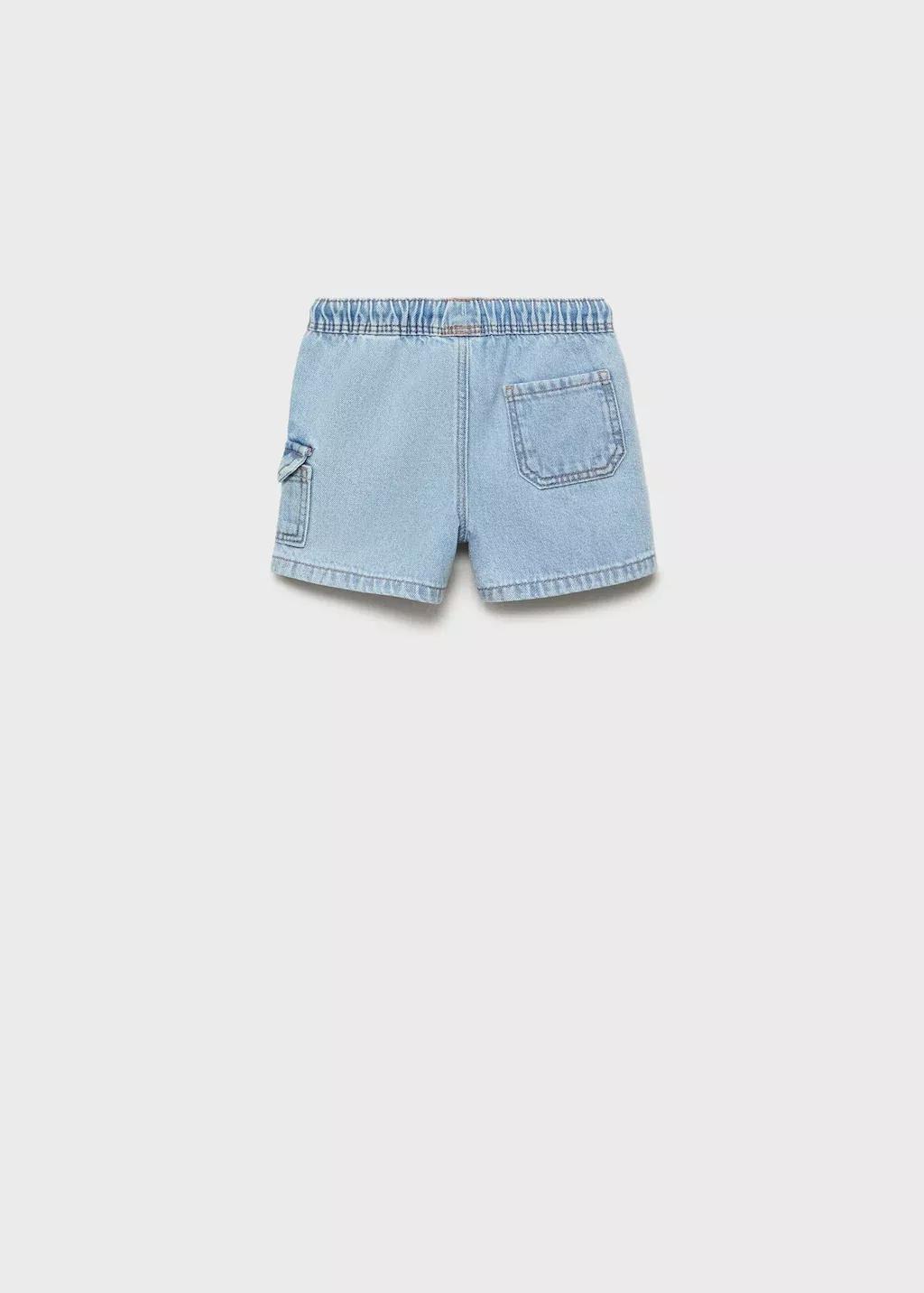 OPEN BLUE Denim cargo shorts, Baby Boy, , large image number 6
