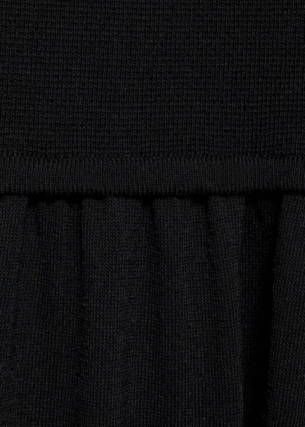 Combined-Fabric Ribbed Maxi Dress, , large image number 4