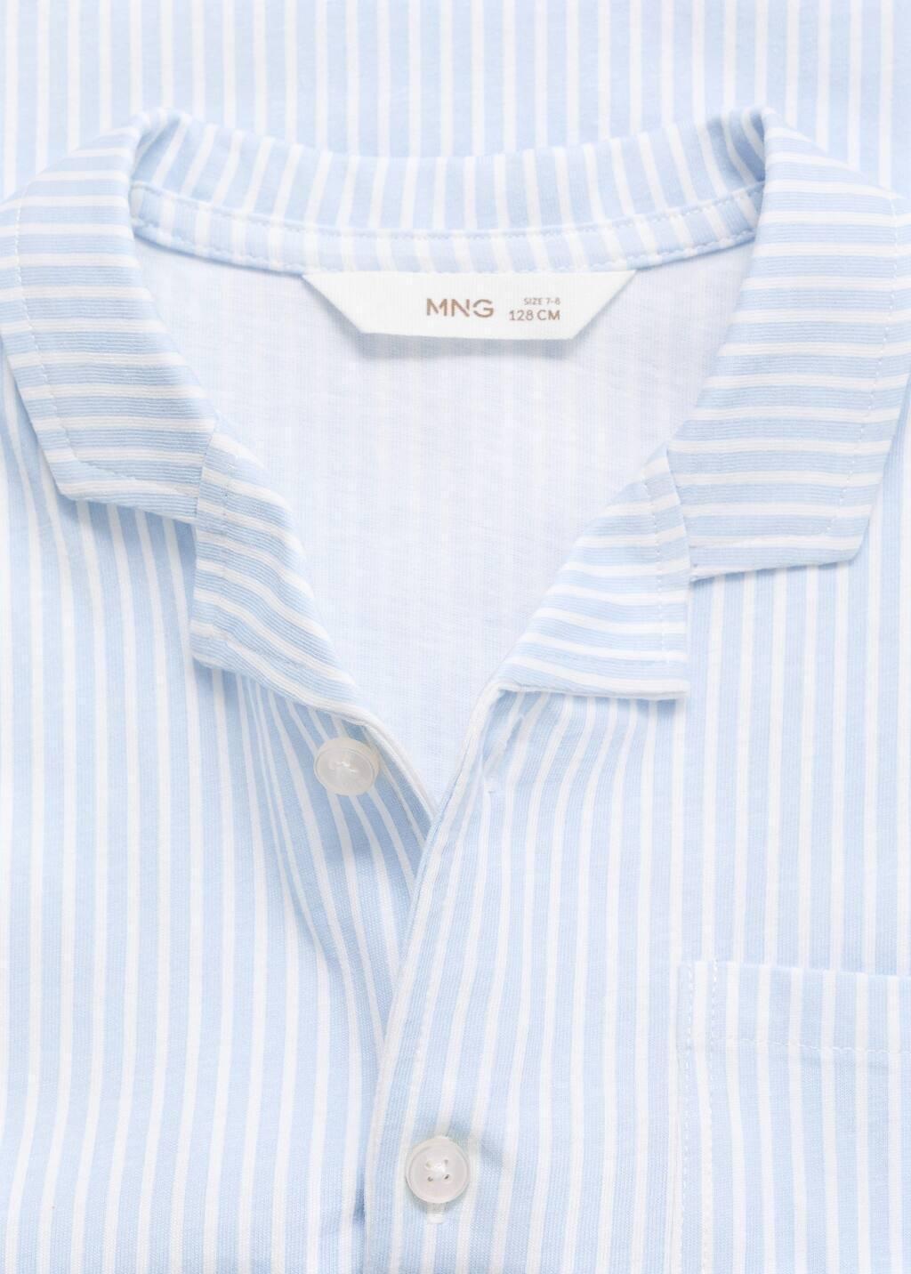White Two-Piece Short Pyjamas, Kids Boy, , large image number 1