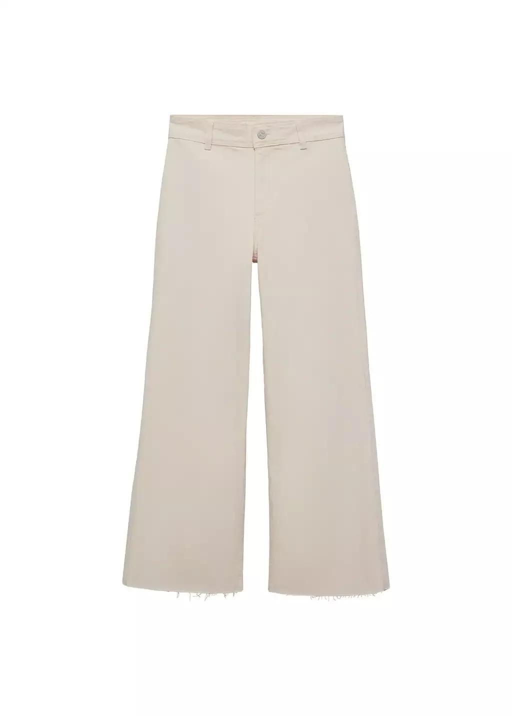 White Catherine Culotte High-Rise Jeans, , large image number 2