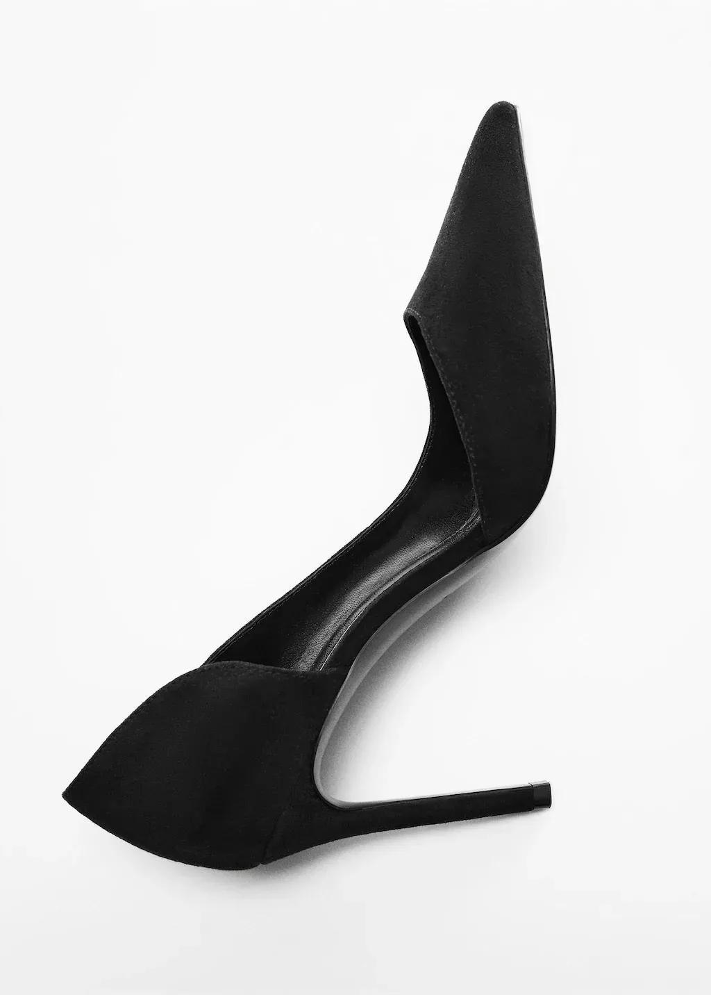 Black Asymmetrical Heeled Shoes, , large image number 2