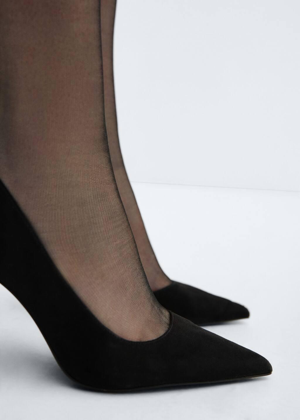 Black Asymmetrical Heeled Shoes, , large image number 5